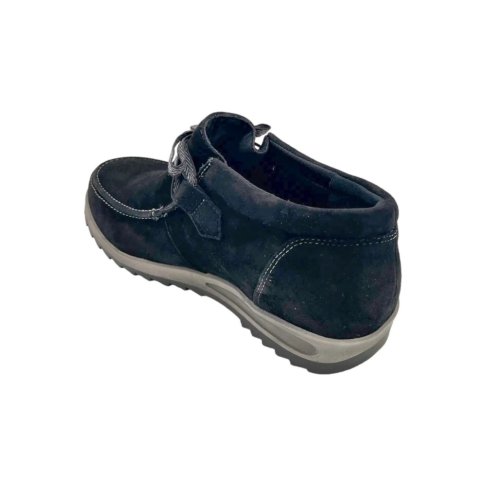 David Tate Casual Suede Lace-Up Shoe Mojo Black Suede - Narrow - Picture 3 of 3